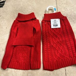 2 Red Sweater for baby dog